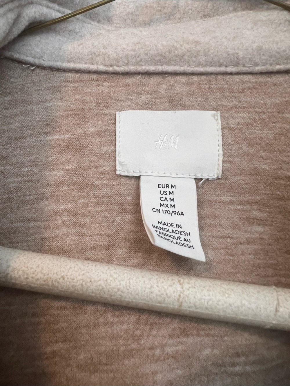 H&M Cream Button-Front Shacket with Patch Pockets - Picture 3 of 6